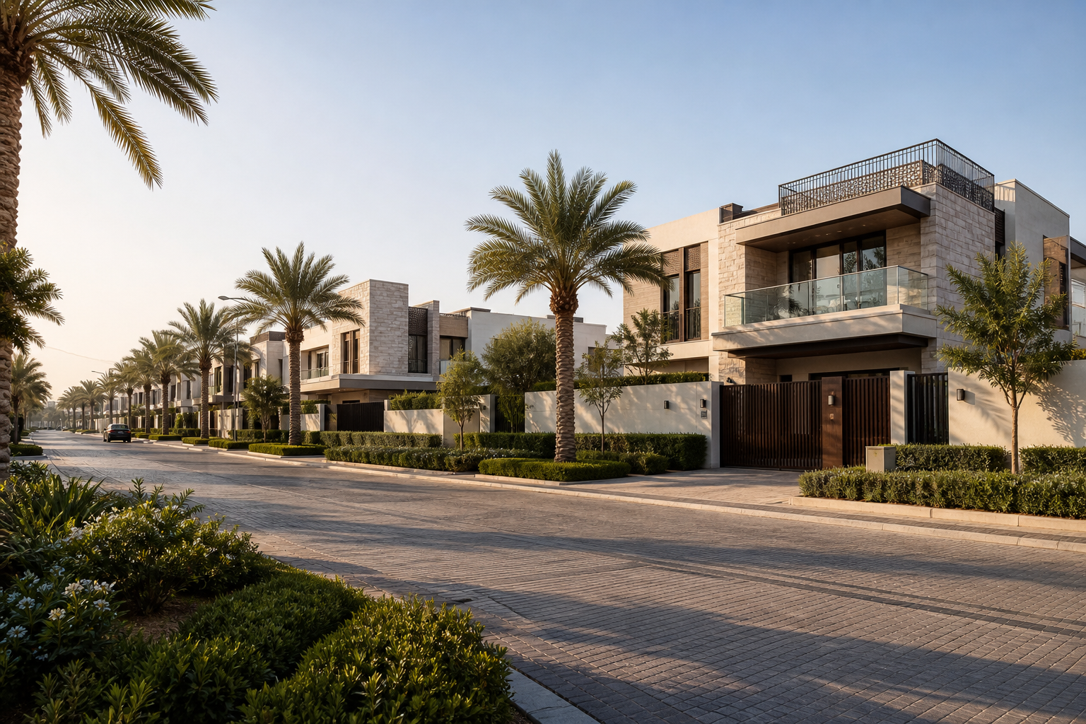 Modern luxury villa community in Dubai.